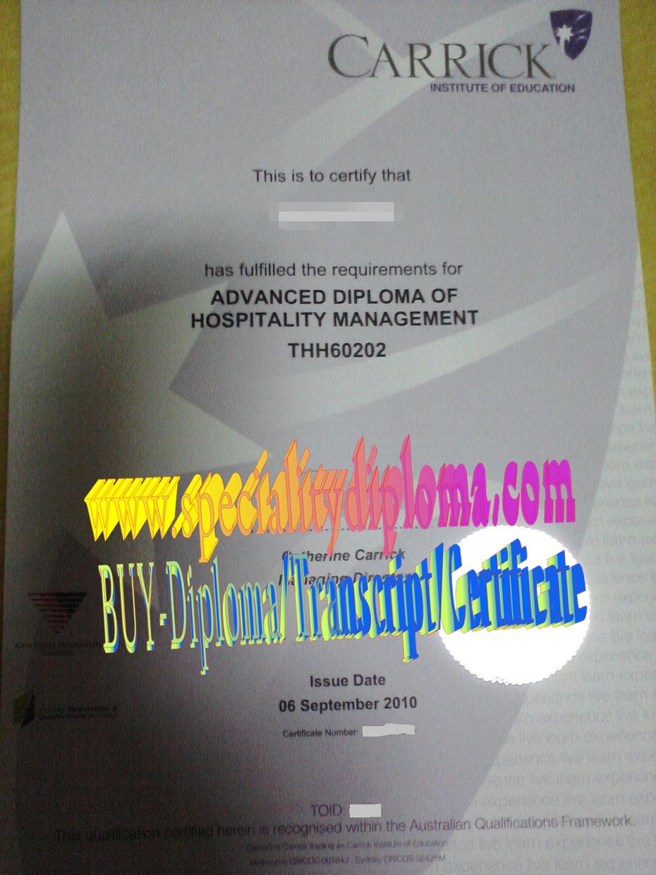 Fake ACTH Management Diploma Degree