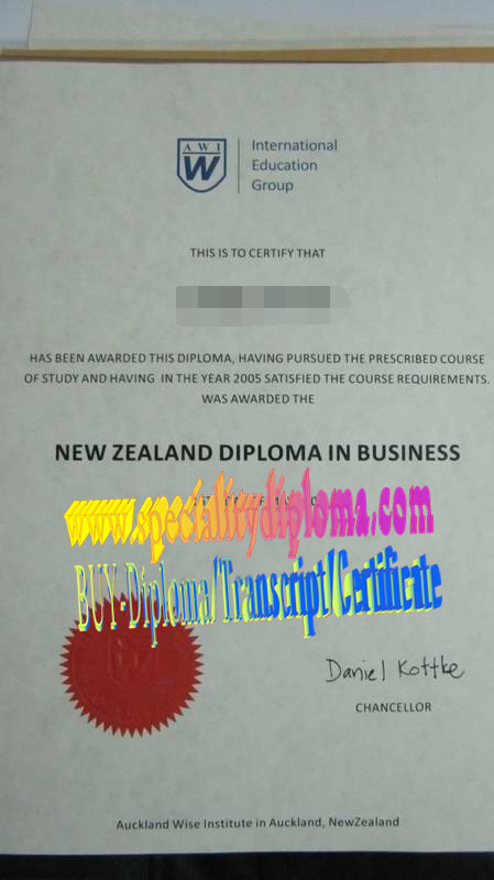 Fake AWI International Education Group Diploma Degree