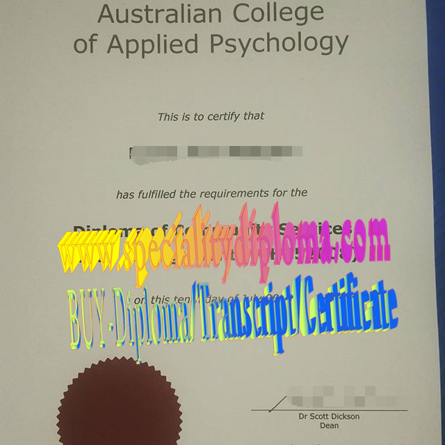 Fake Australian College of Applied Psychology Diploma Degree