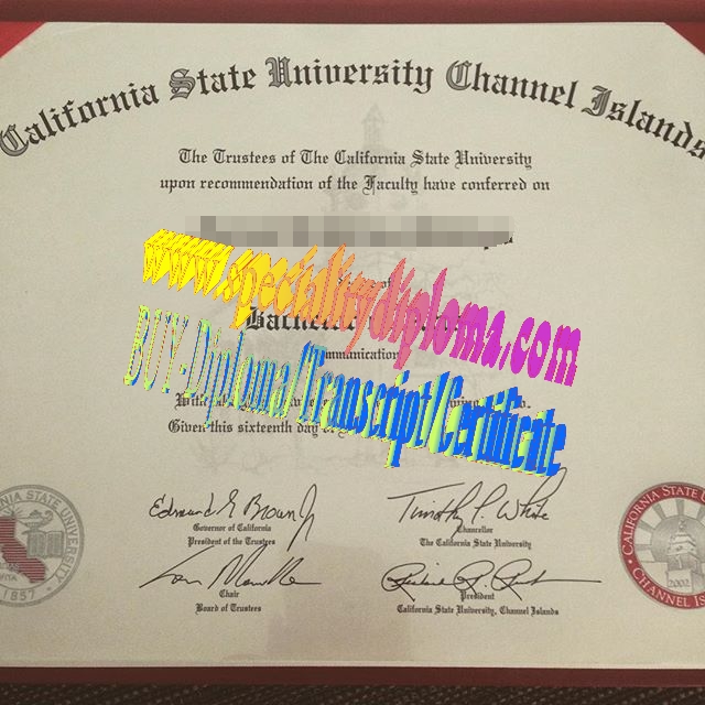 Fake CSU Channel Islands Diploma Certificate