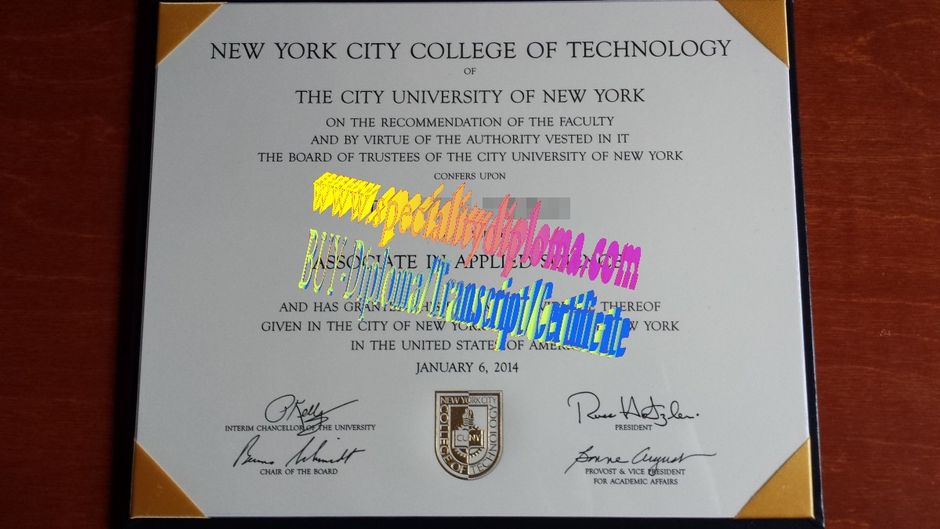 Fake CUNY City College Diploma Certificate