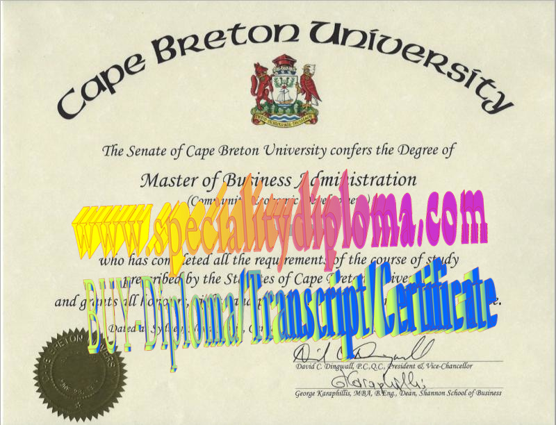 Fake Cape Breton University Diploma Makers