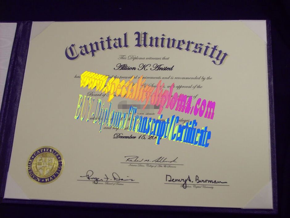 Fake Capital University Diploma Certificate