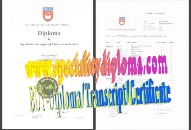 Fake Chartered Institute of Technology Diploma