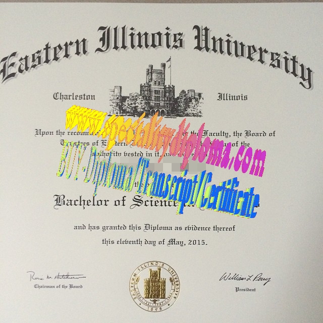 Fake Eastern Illinois University Diploma Certificate