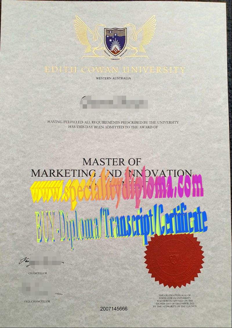 Fake Edith Cowan university Diploma Degree