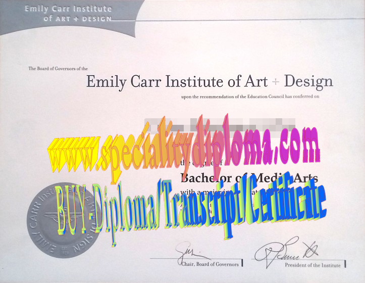 Fake Emily Carr Institute of Art and Design Diploma Makers