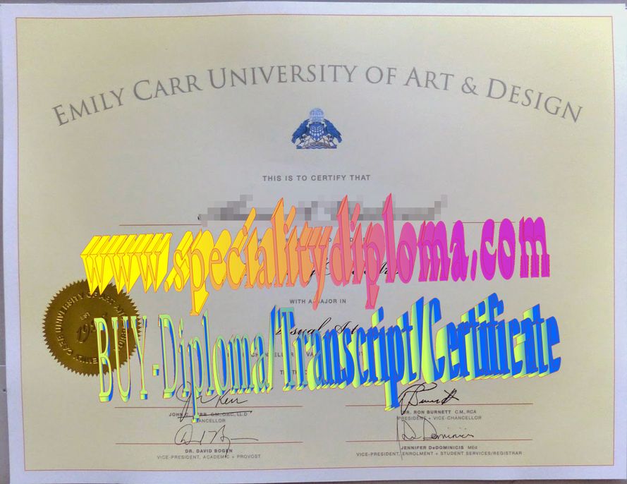 Fake Emily Carr University of Art and Design Diploma Makers