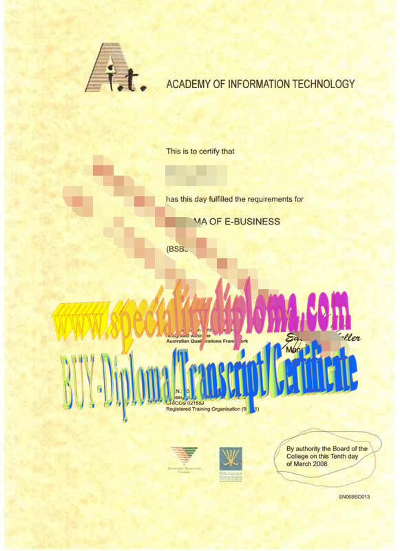 Fake Fake Academy of Informaton Technology Diploma Degree Degree