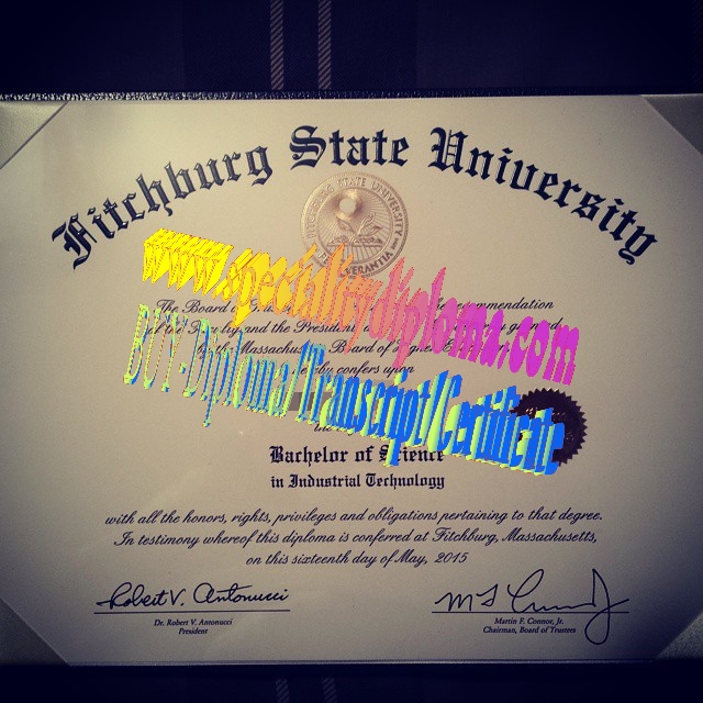 Fake Fitchburg State University Diploma Certificate