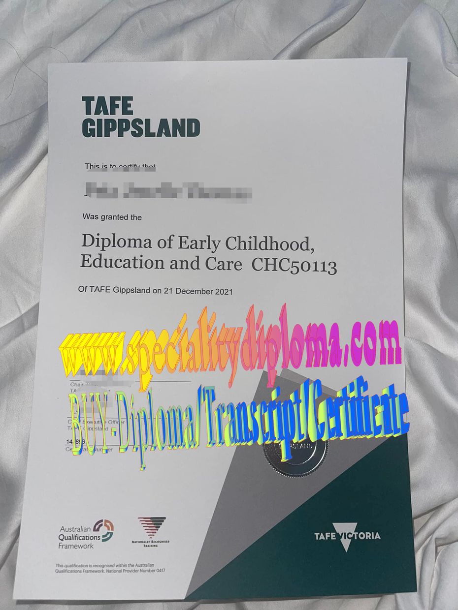 Fake Gippsland Vocational and Technical College Diploma Degree