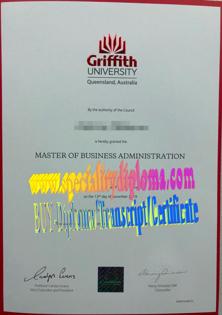 Fake Griffith University Diploma Degree