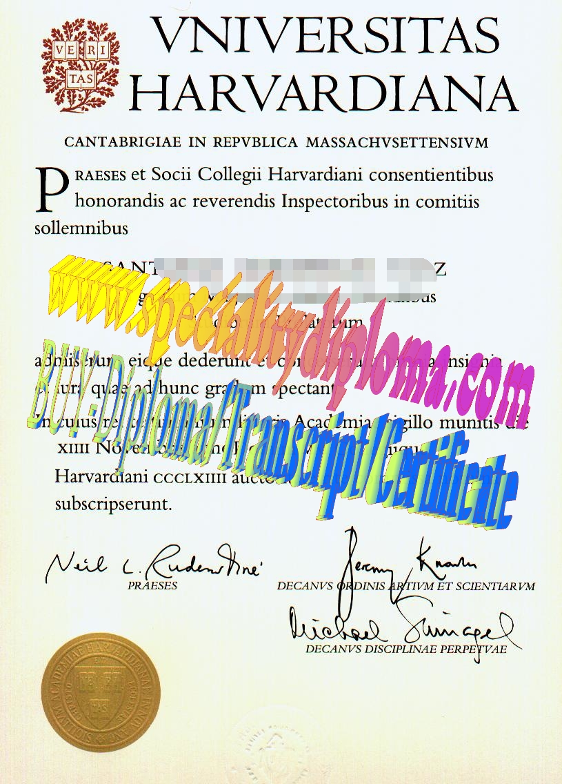 Fake Harvard university Diploma Certificate