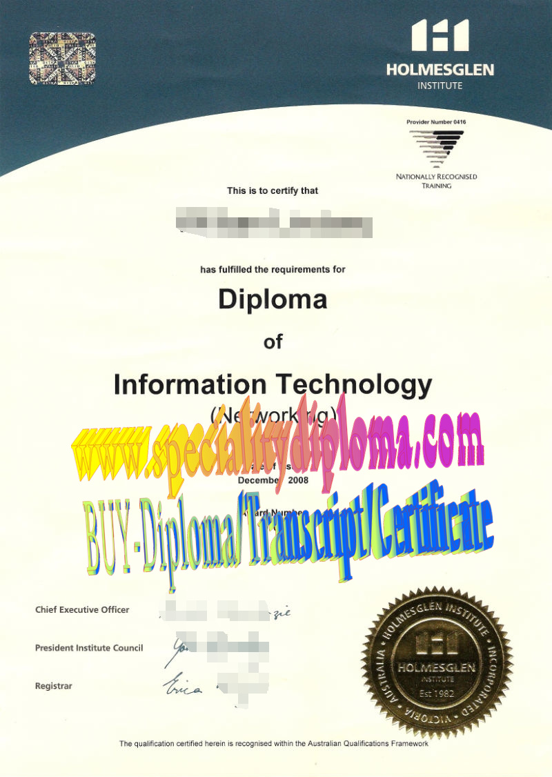 Fake Holmesglen Institute Diploma Degree