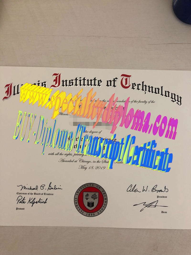 Fake Illinois Institute of Technology Diploma Certificate