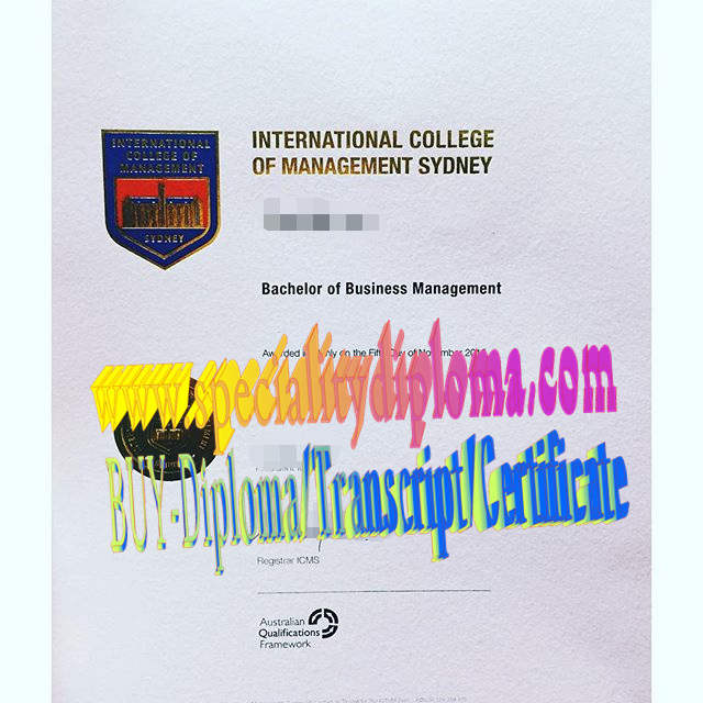 Fake International College of Management, Sydney Diploma Degree