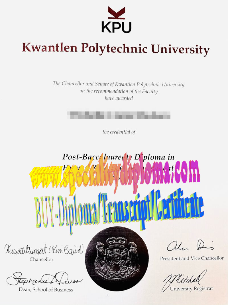 Fake Kwantlen Polytechnic University Diploma Makers