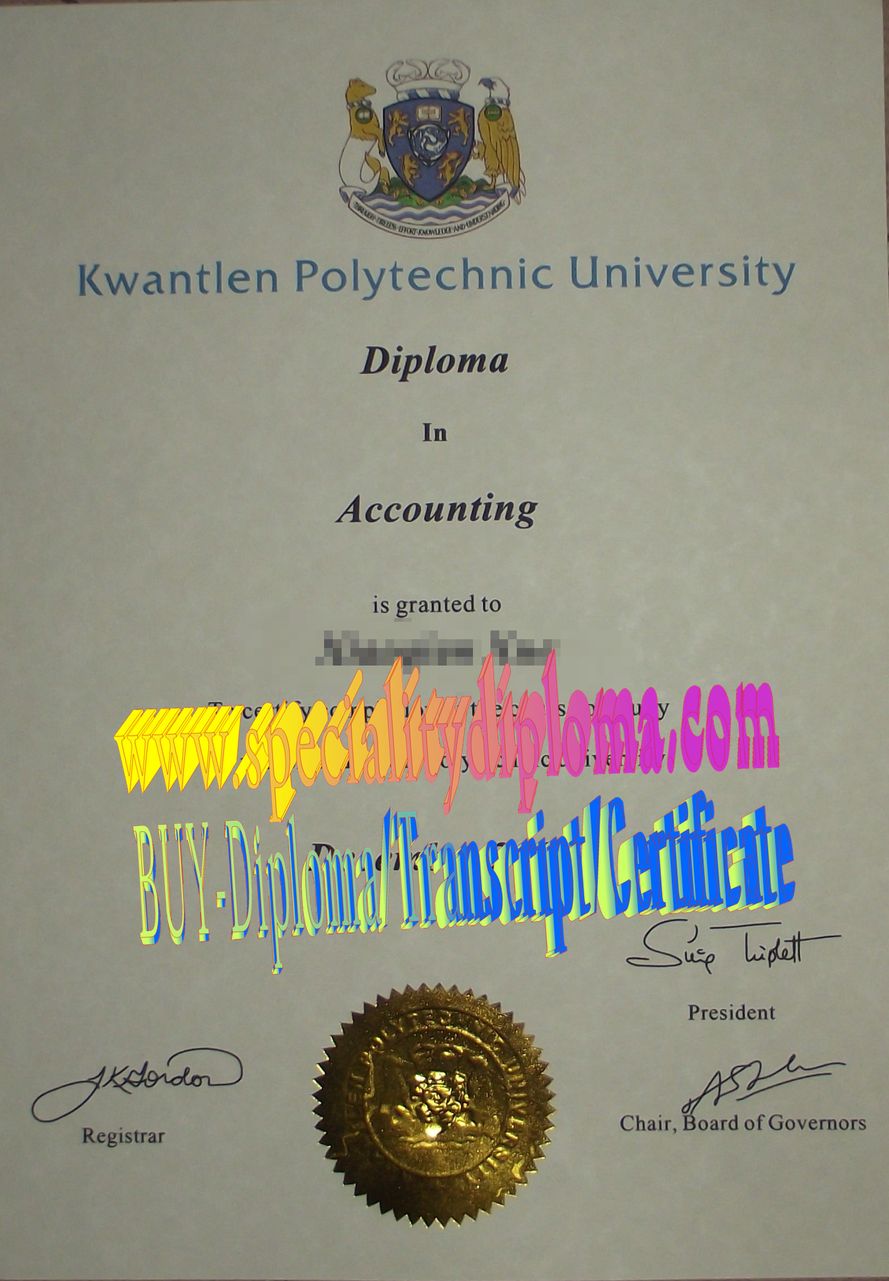 Fake Kwantlen University of Technology Diploma Makers