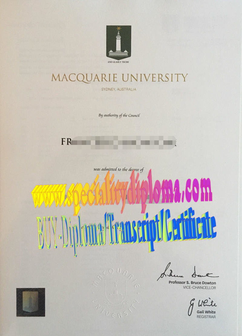 Fake Macquarie University Diploma Degree