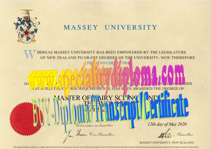 Fake Massey University Diploma Degree