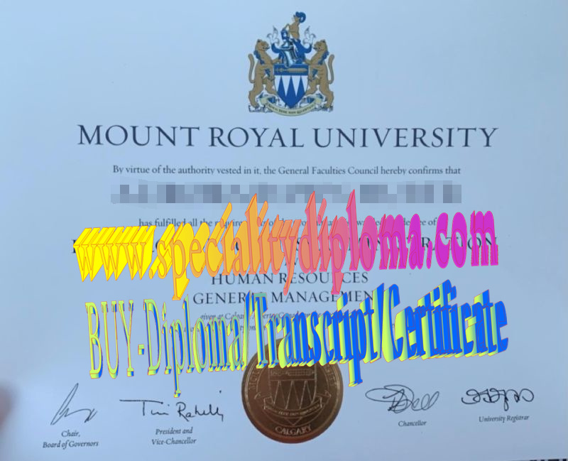 Fake Mount Royal University Diploma Makers