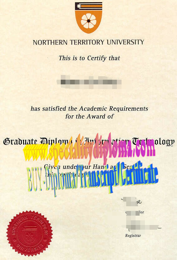 Fake Northern Territory University Diploma Degree