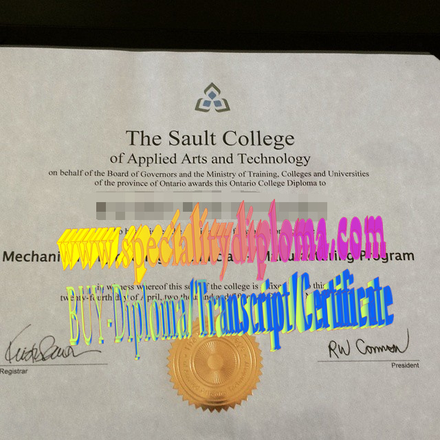 Fake Sault College of Applied Arts and Technology Diploma Makers