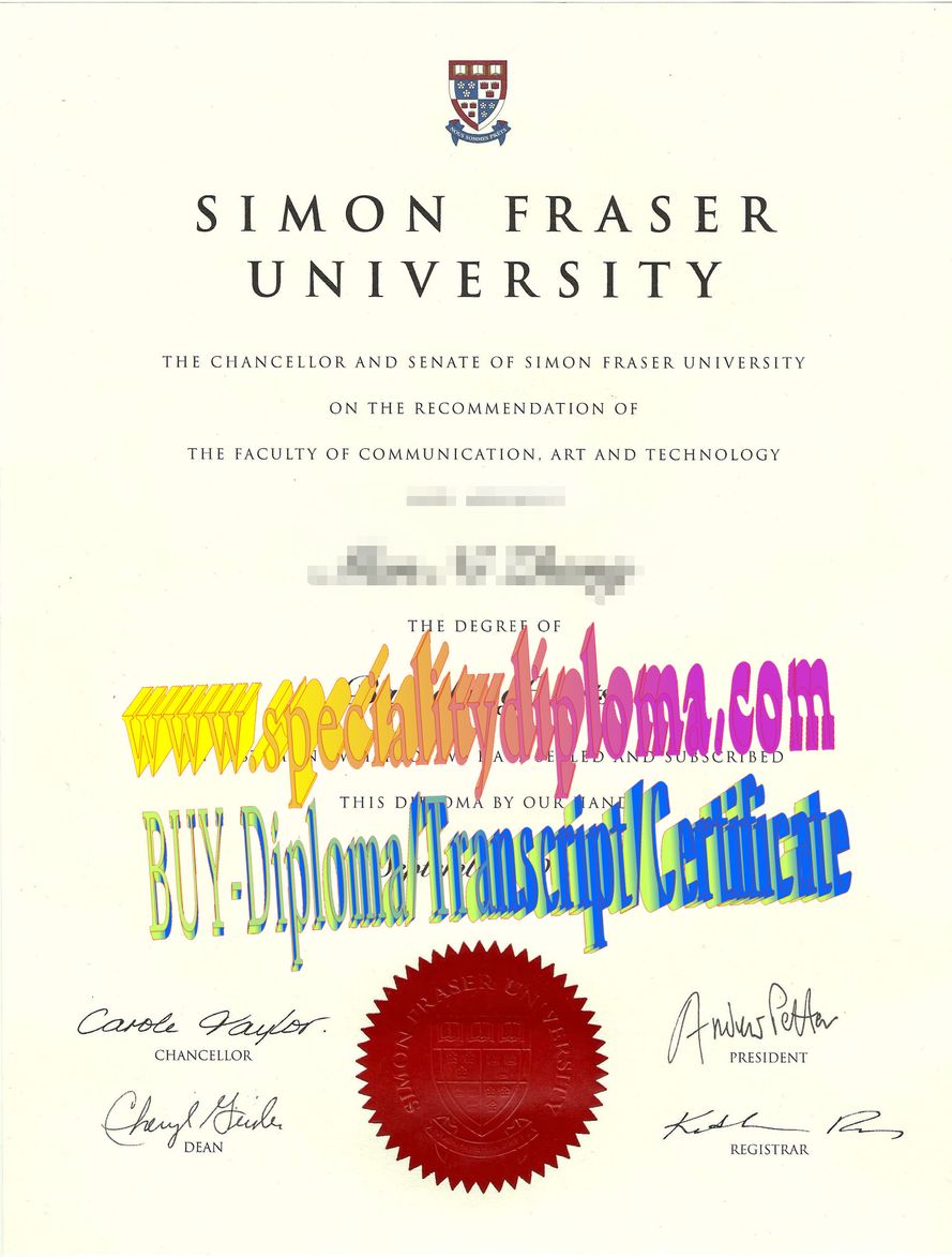 Fake Simon Fraser University Diploma Makers