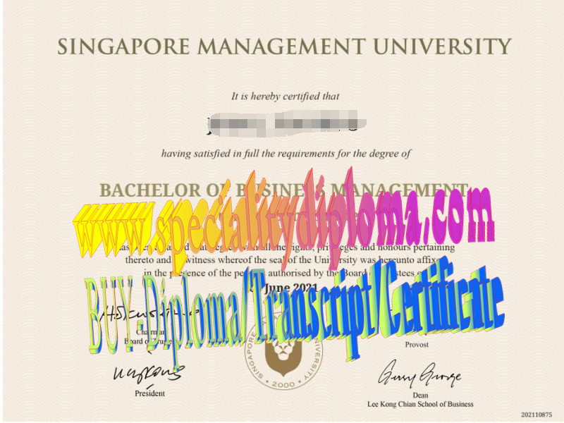 Fake Singapore Management University Diploma