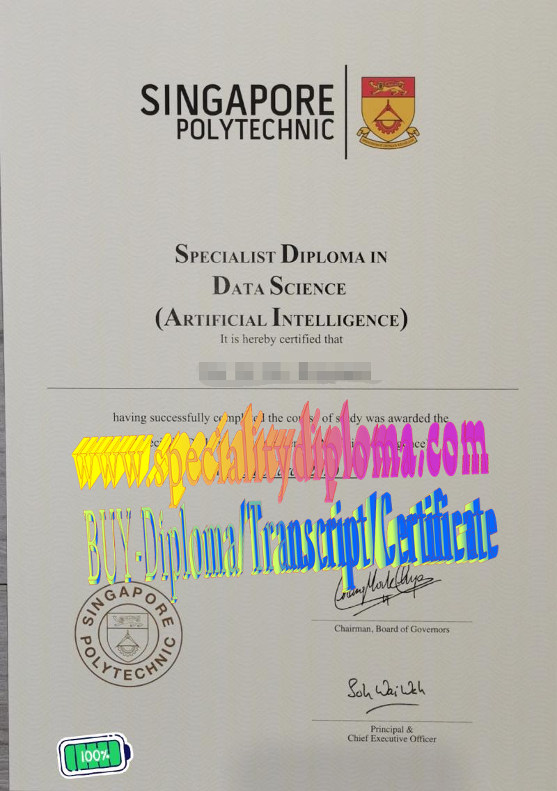 Fake Singapore Polytechnic Diploma