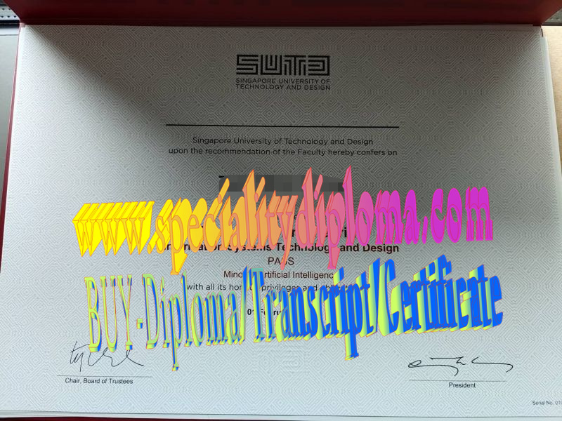 Fake Singapore University of Technology and Design Diploma