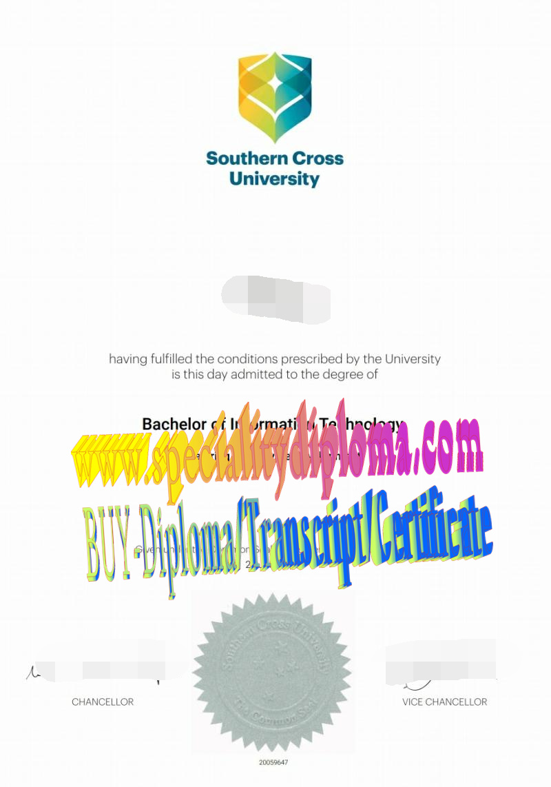 Fake Southern Cross University Diploma Degree