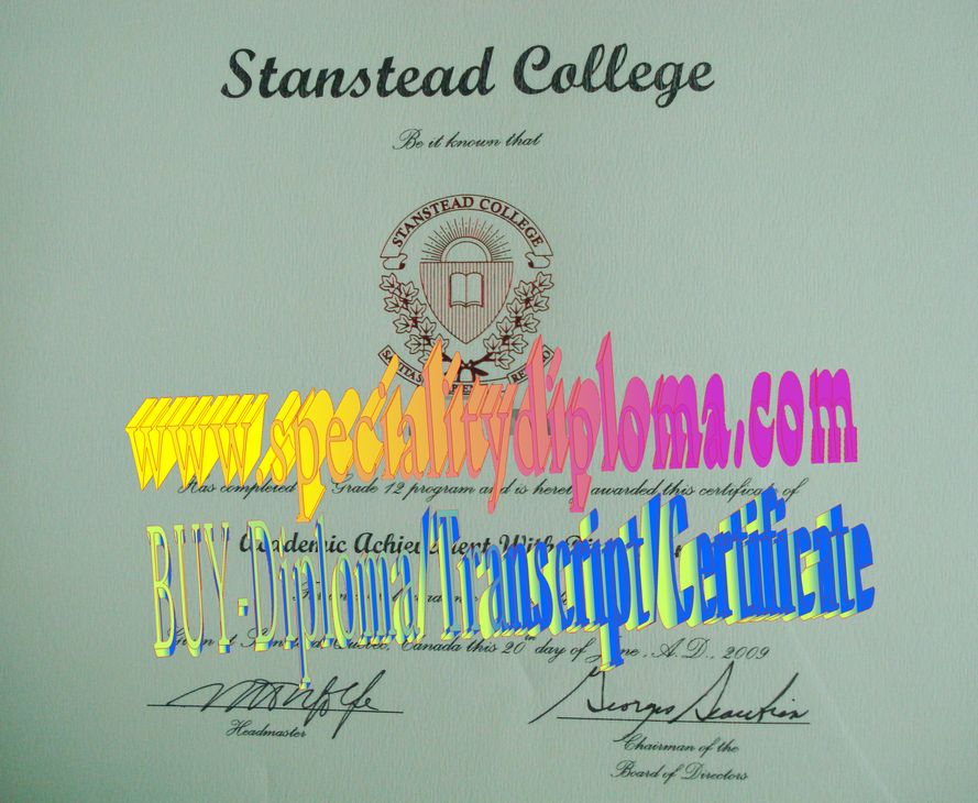 Fake Stanstead College Diploma Makers