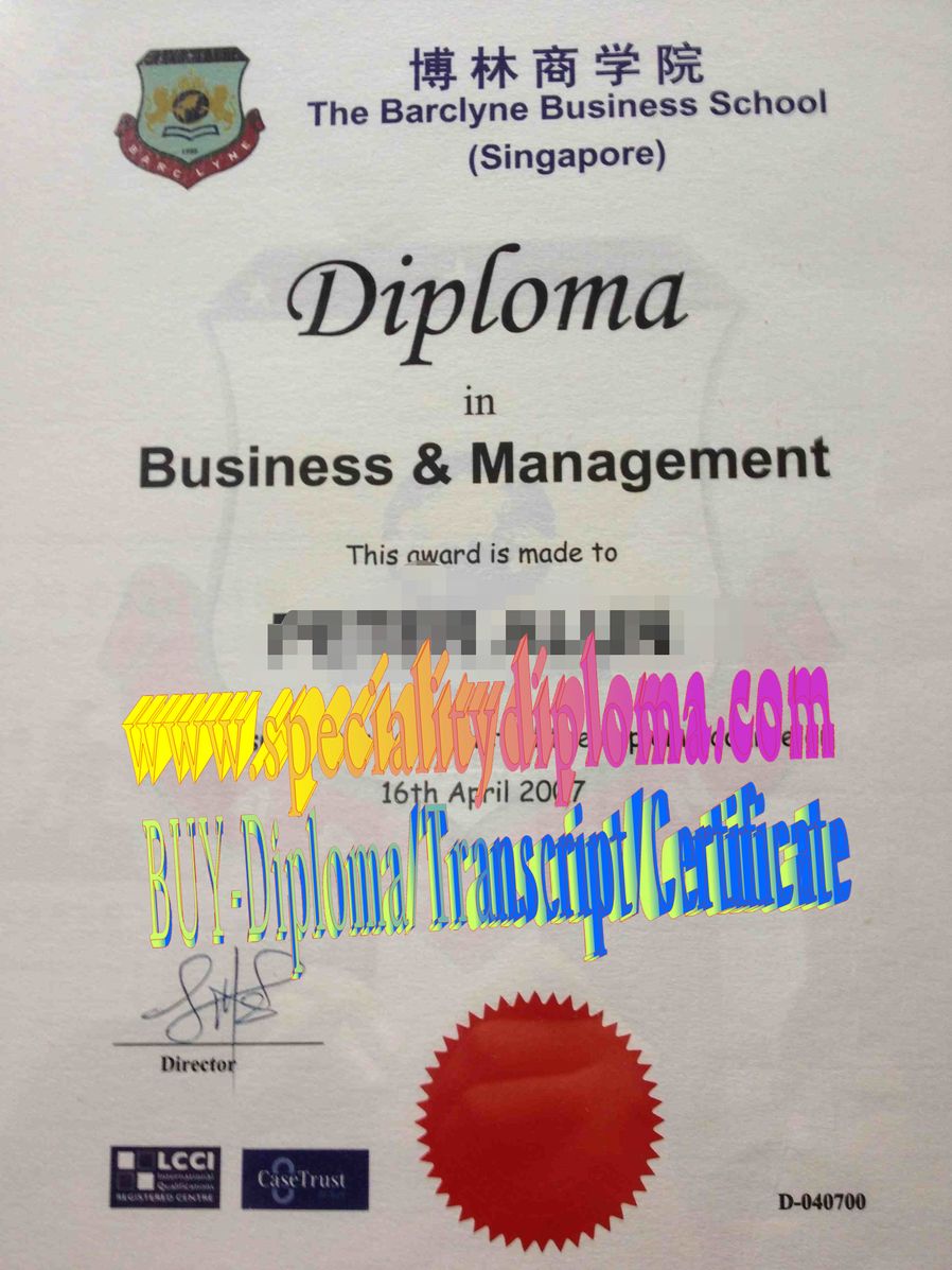 Fake The Barclyne Business School Diploma