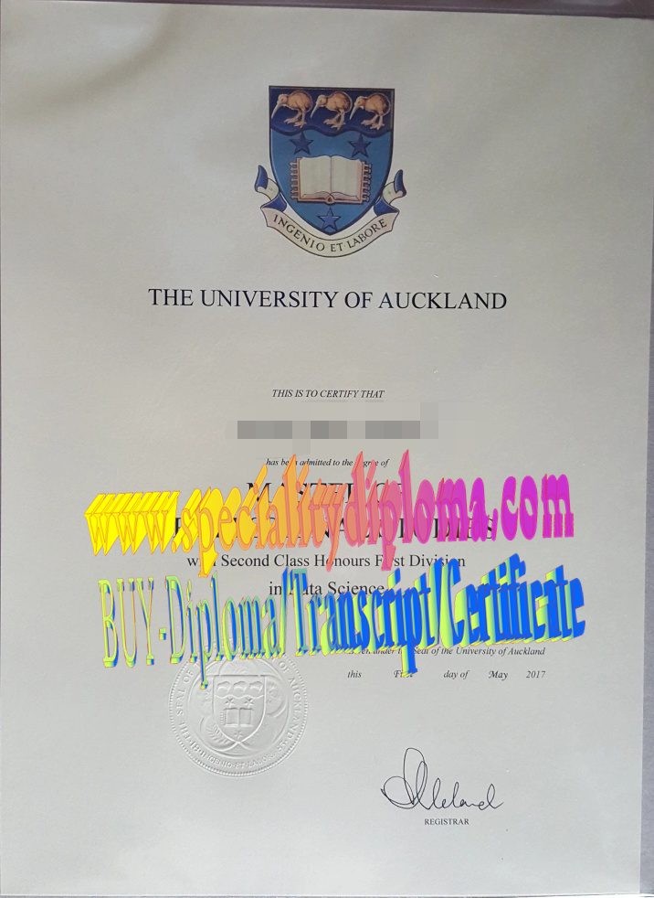 Fake The University of Auckland Diploma Degree