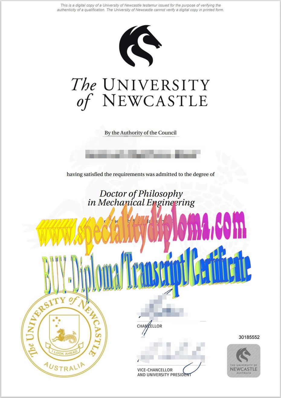 Fake The University of Newcastle Diploma Degree