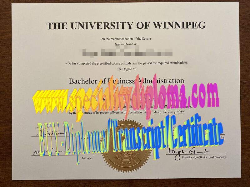 Fake The University of Winnipeg Diploma Makers