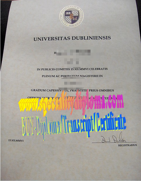 Fake Trinity College Dublin Diploma Certificate