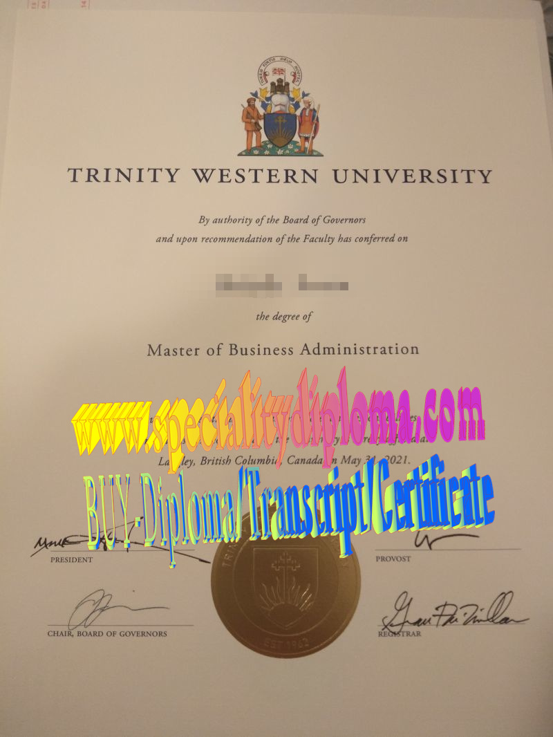 Fake Trinity Western University Diploma Makers