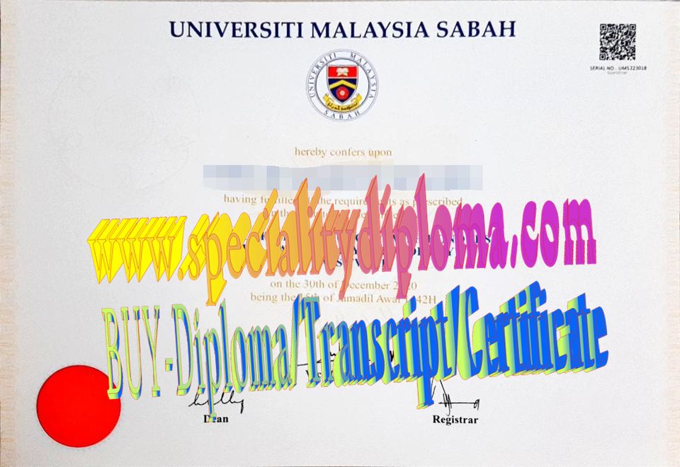 Fake Universiti Malaysia Sabah Diploma Transcript