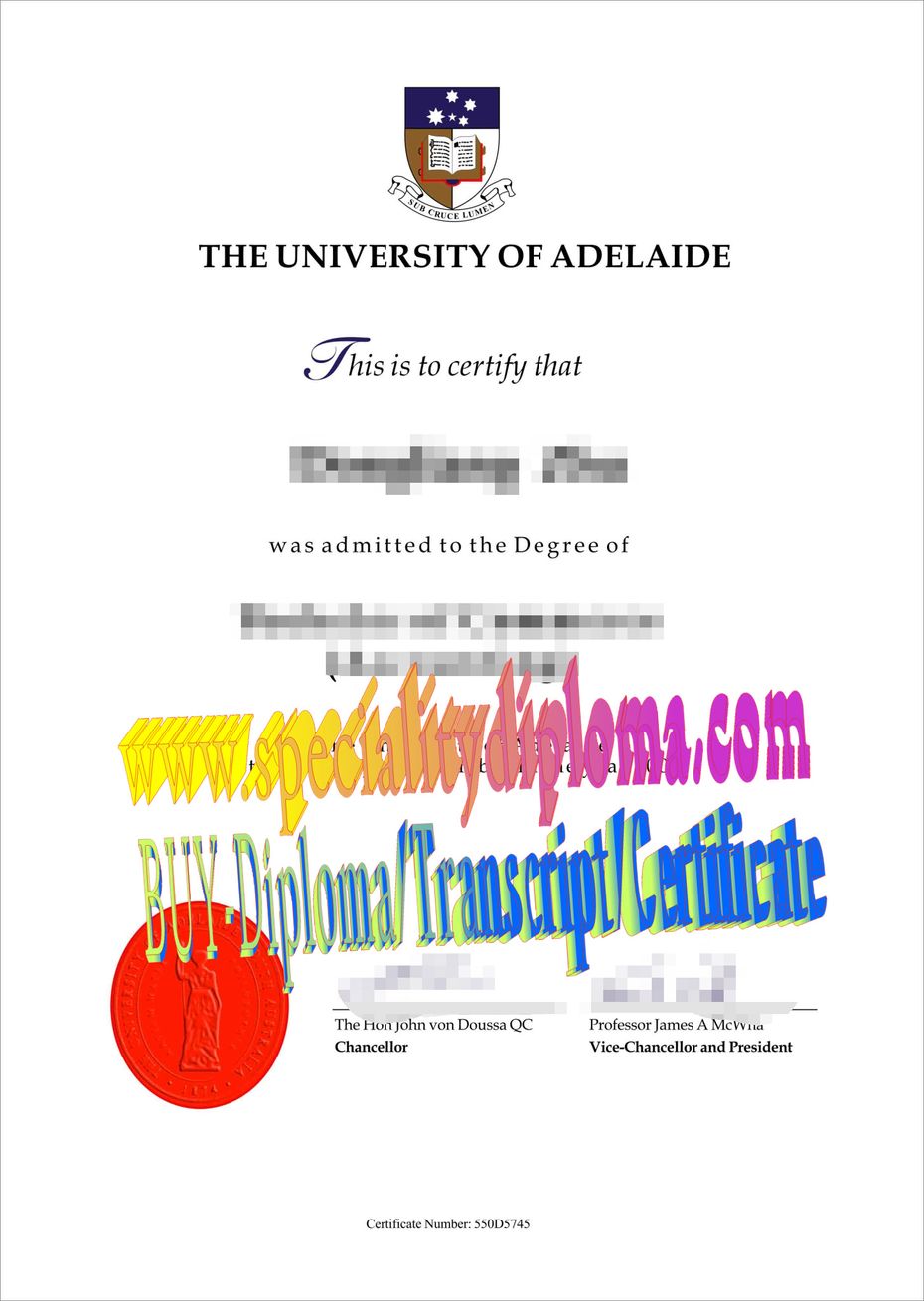 Fake University of Adelaide Diploma Degree