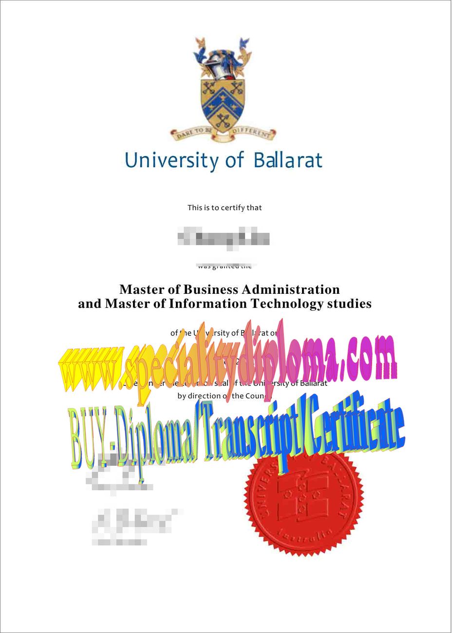 Fake University of Ballarat Diploma Degree