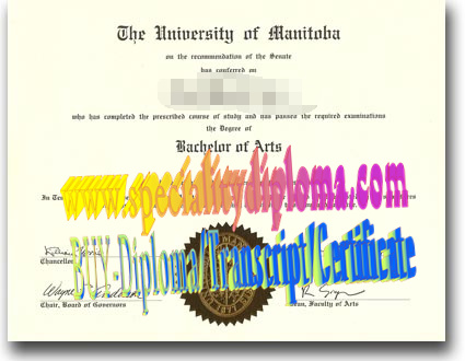 Fake University of Manitoba Diploma Makers