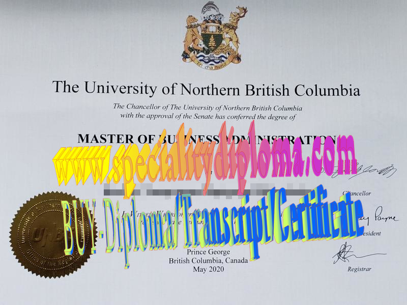 Fake University of Northern British Columbia Diploma Makers