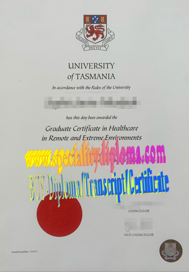 Fake University of Tasmania Diploma Degree