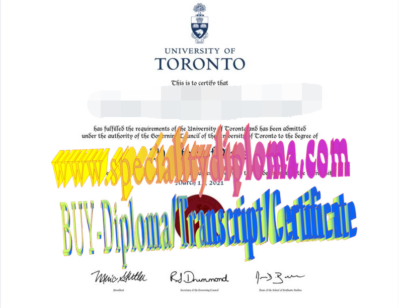 Fake University of Toronto Diploma Makers