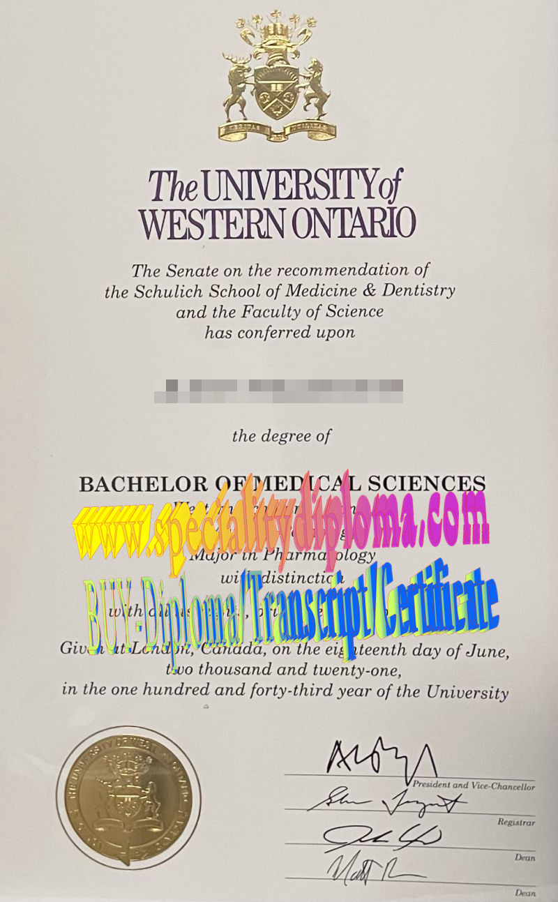 Fake University of Western Ontario Diploma Makers