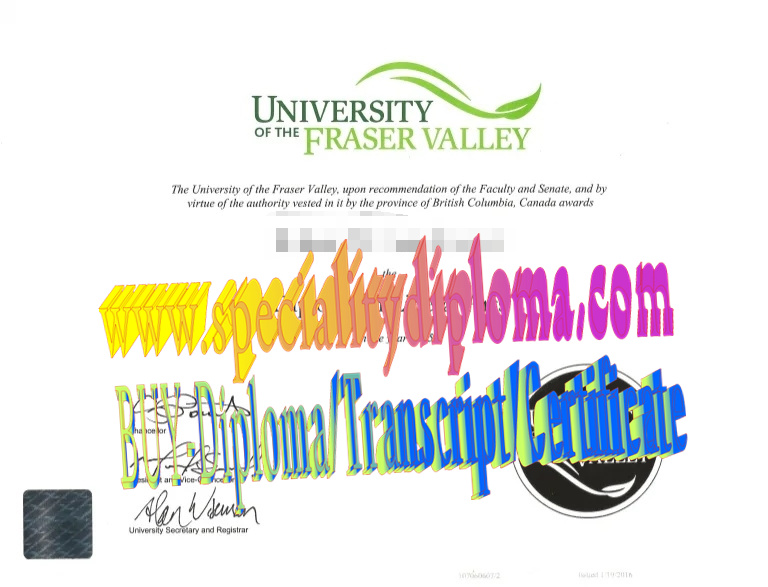 Fake University of the Fraser Valley Diploma Makers