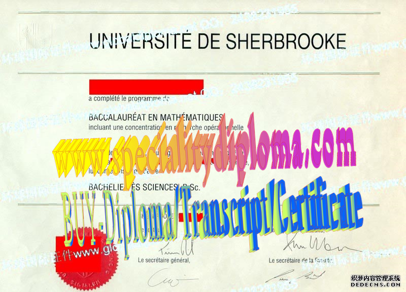 Fake Université de Sherbrooke Diploma Makers