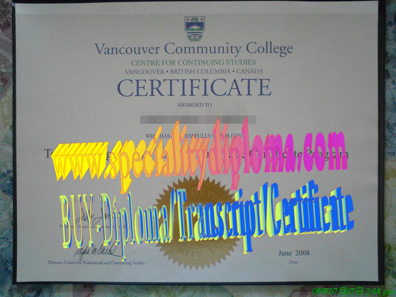 Fake Vancouver Community College Diploma Makers